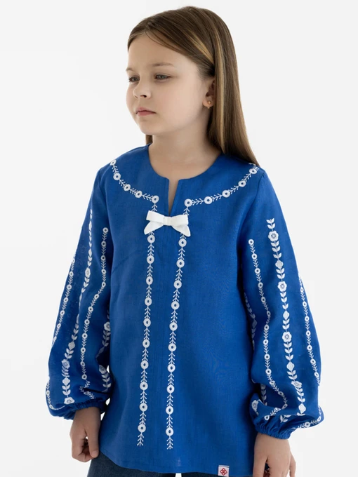 Лляна Дитяча Вишита сорочка Folk Moda фото 3