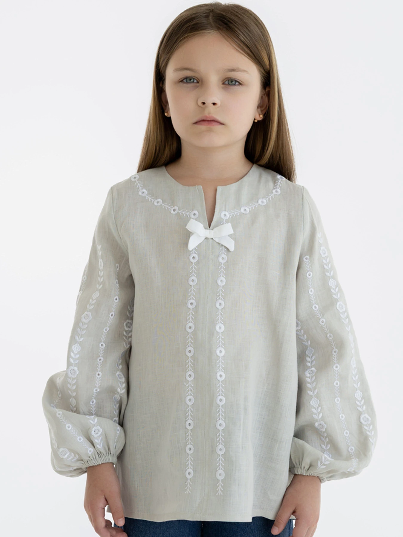 Вышиванки Folk Moda модель fm3032-bezheviij Фото