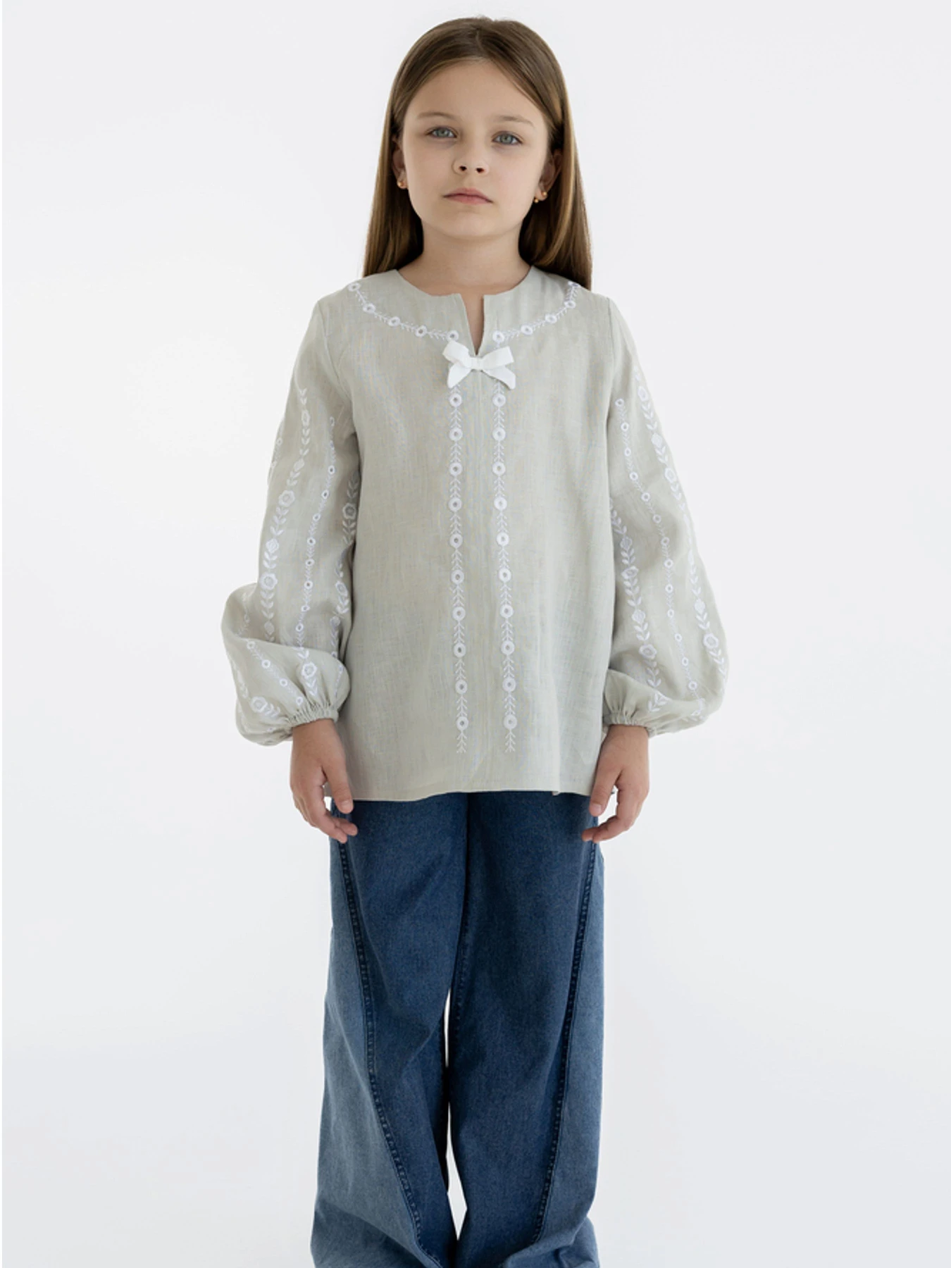 Вышиванки Folk Moda модель fm3032-bezheviij Фото