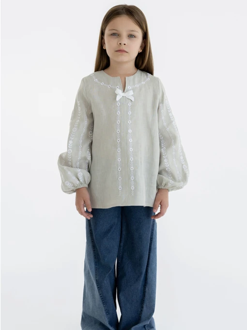 Вышиванки Folk Moda модель fm3032-bezheviij Фото
