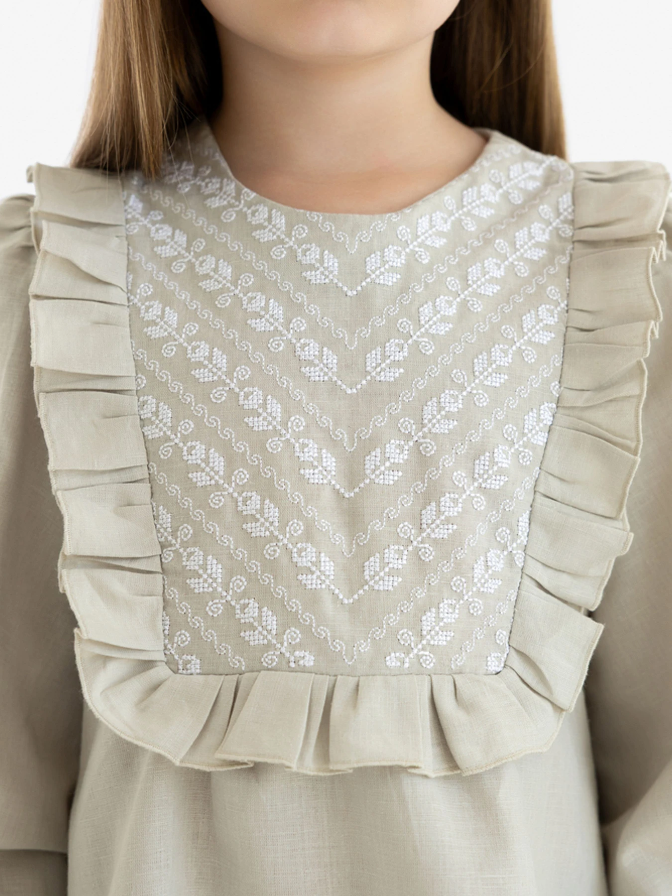 Вышиванки Folk Moda модель fm3026-bezheviij Вышиванки Folk Moda модель fm3026-bezheviij Фото