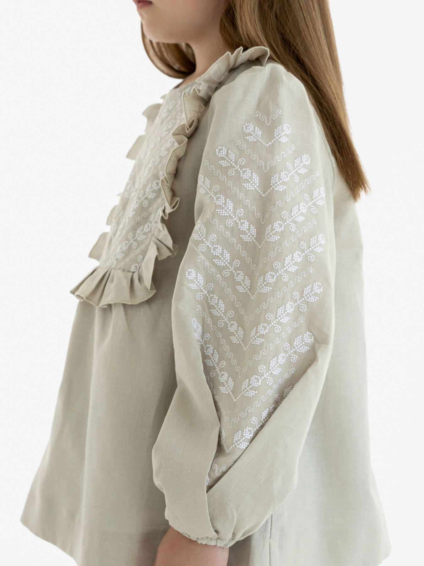 Вышиванки Folk Moda модель fm3026-bezheviij Вышиванки Folk Moda модель fm3026-bezheviij Фото