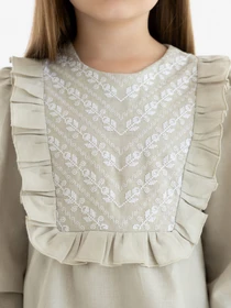 Вышиванки Folk Moda модель fm3026-bezheviij Фото