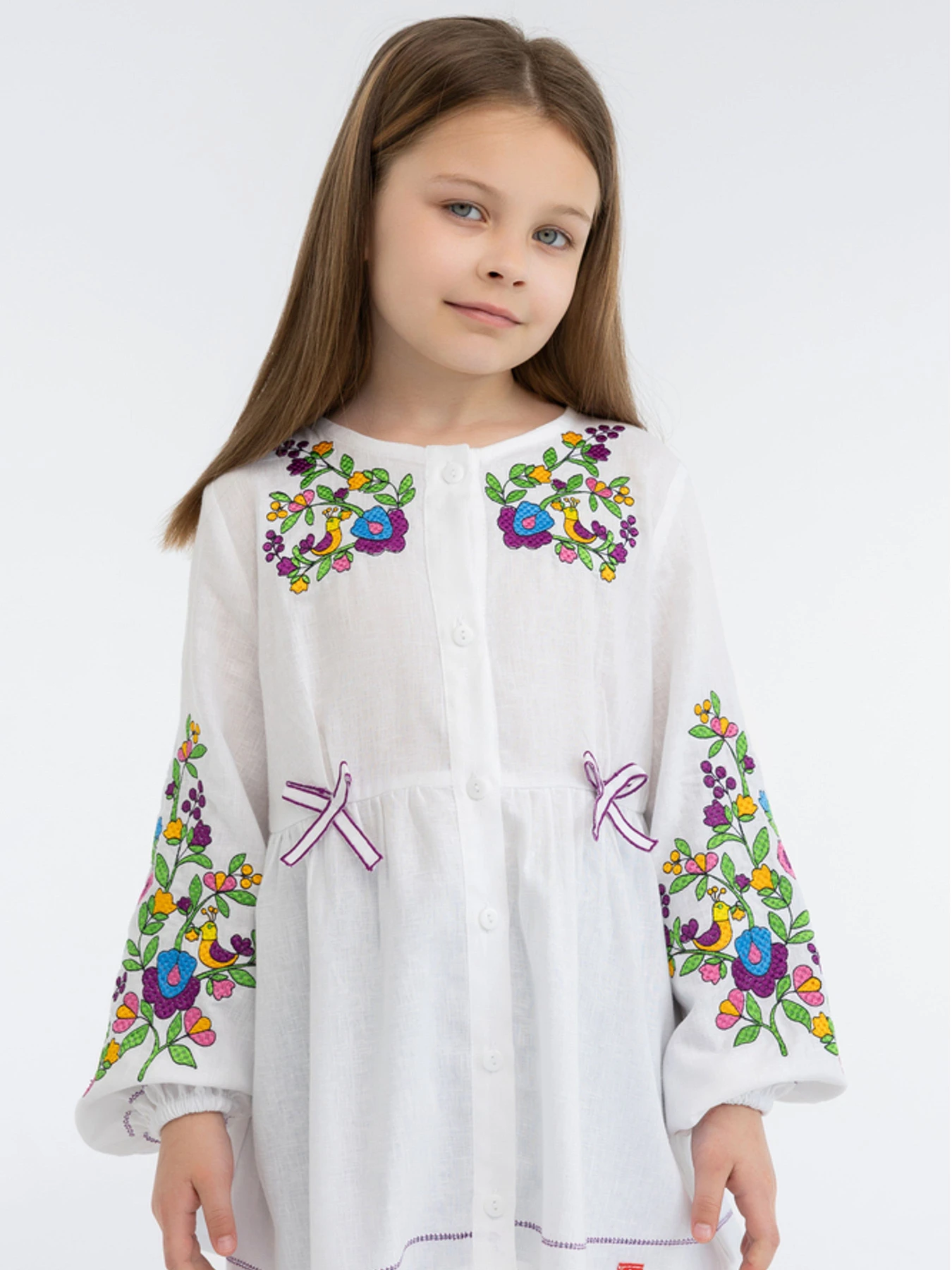 Вышиванки Folk Moda модель fm3022-blij Фото