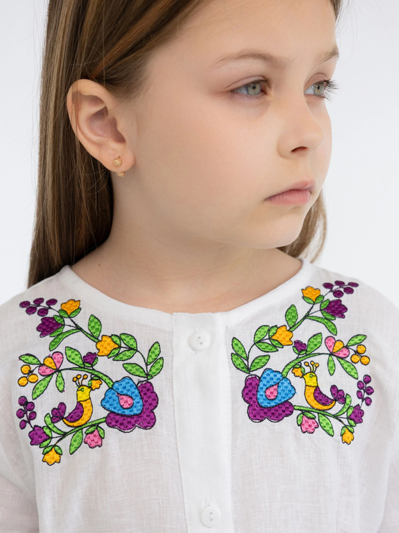 Вышиванки Folk Moda модель fm3022-blij Фото
