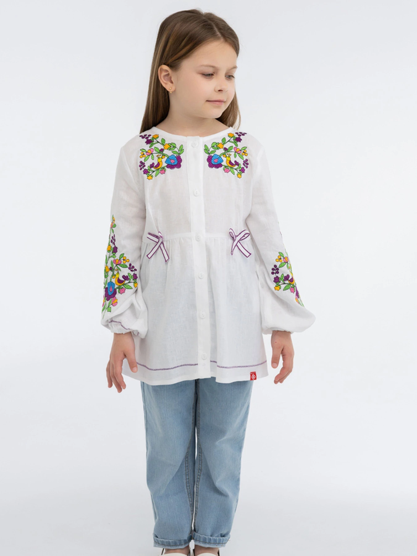 Вышиванки Folk Moda модель fm3022-blij Фото