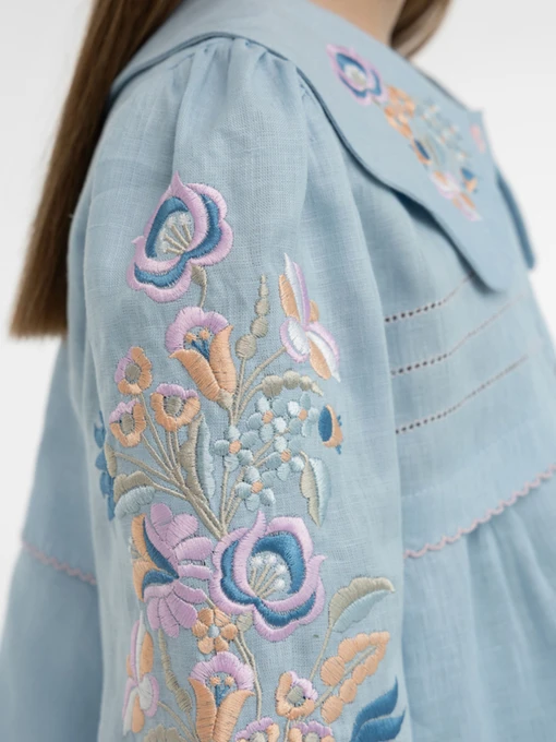Лляна Дитяча Вишита сорочка Folk Moda фото 3