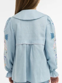 Вышиванки Folk Moda модель fm3020-nebesno-blakitnij Фото