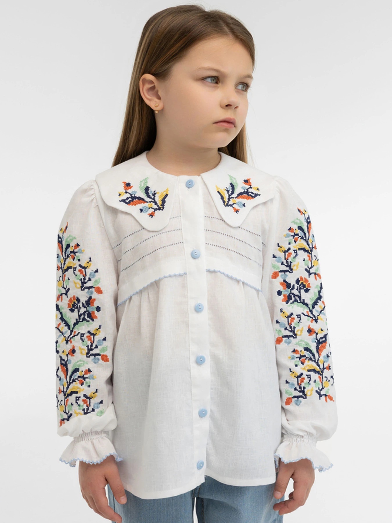 Вышиванки Folk Moda модель fm3021-blij Вышиванки Folk Moda модель fm3021-blij Фото