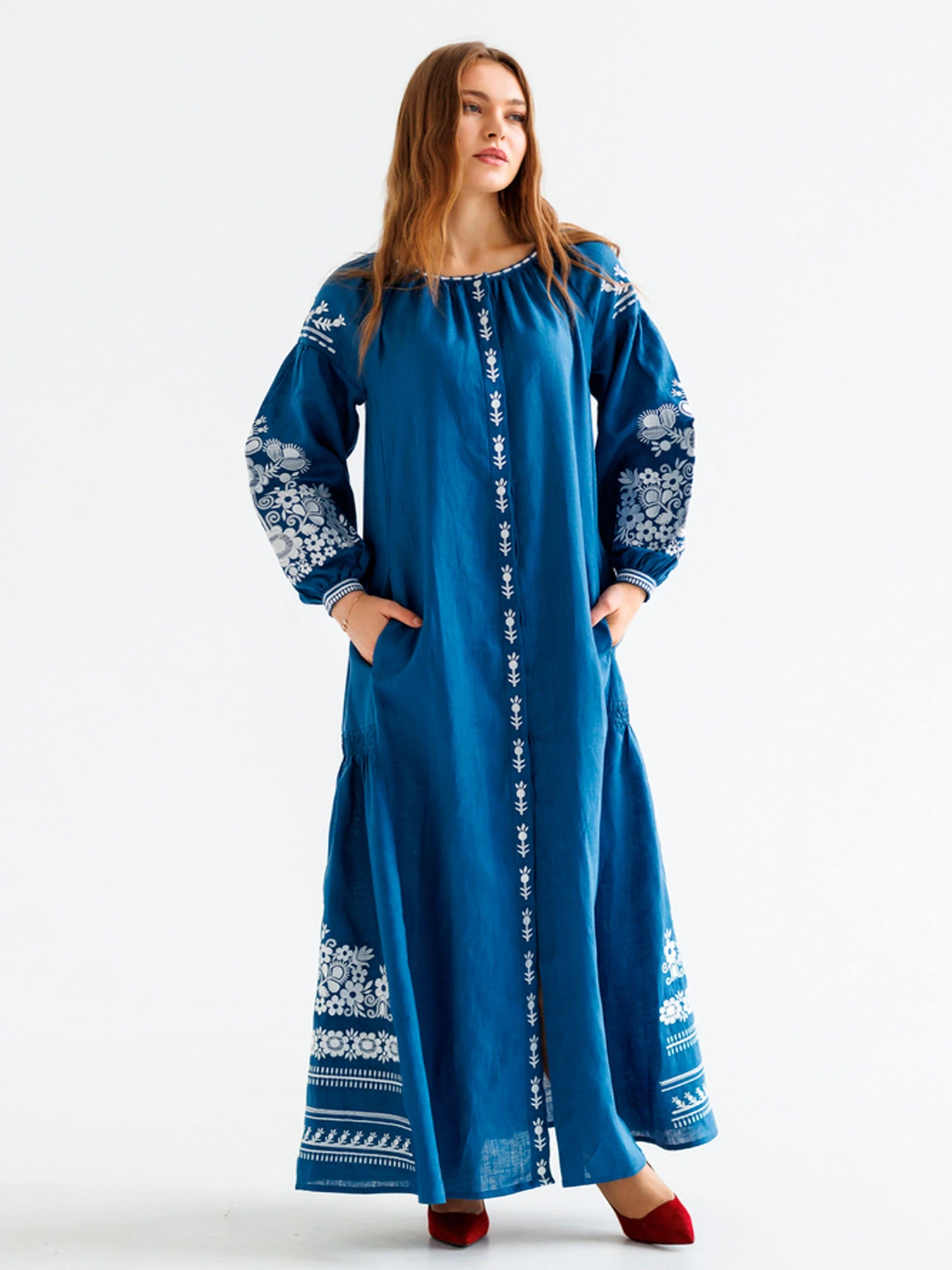 Вышиванки Folk Moda модель fm2926-sinj Фото