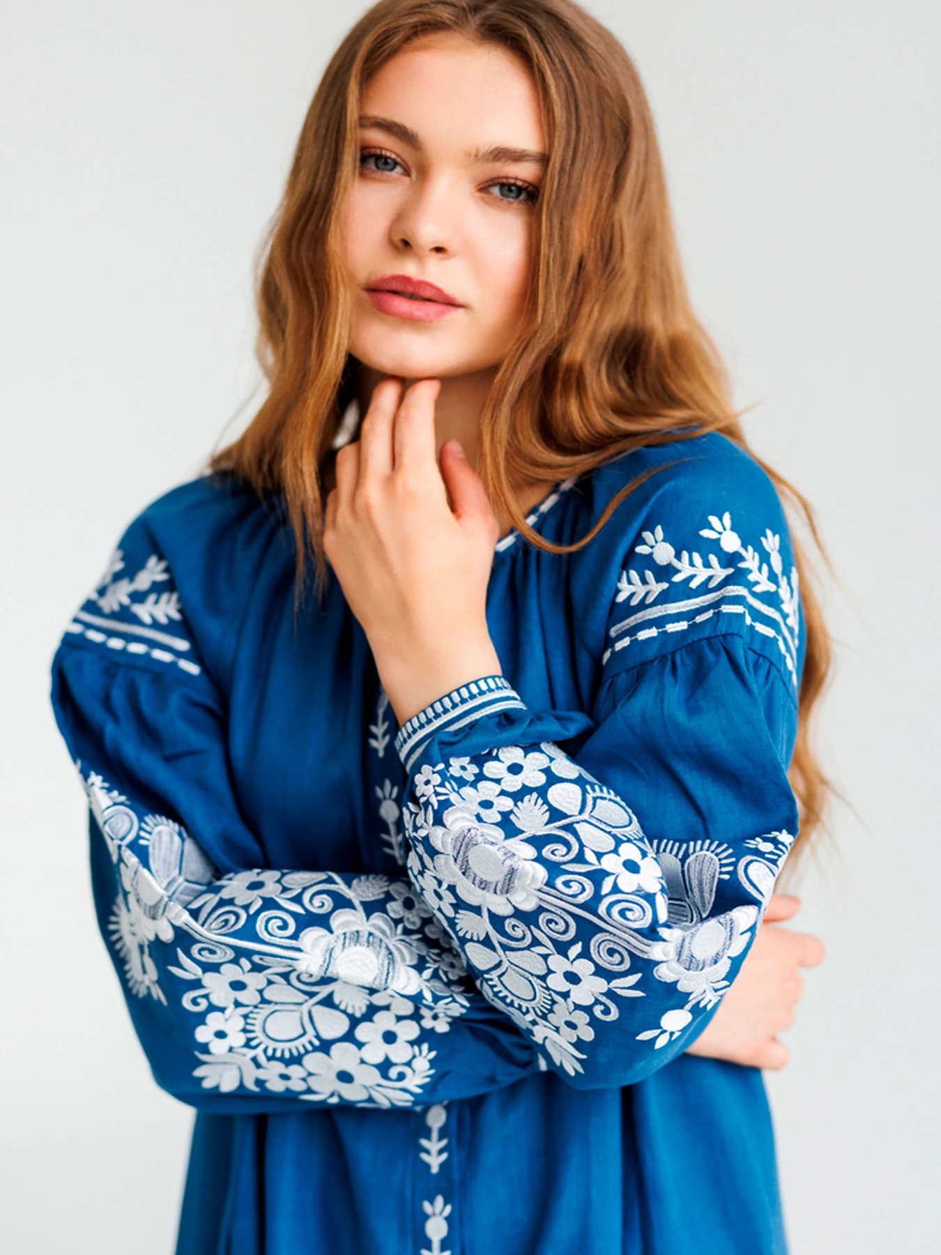 Вышиванки Folk Moda модель fm2926-sinj Фото
