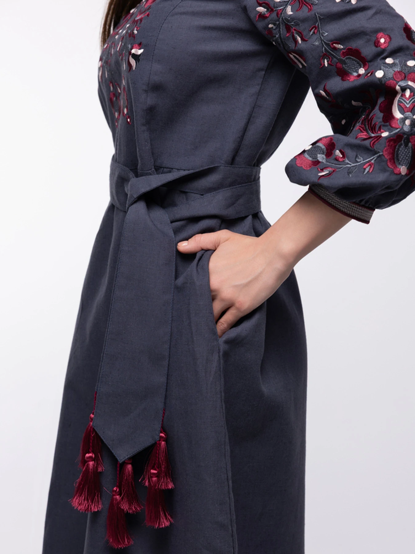 Вышиванки Folk Moda модель fm2865-antracit Фото