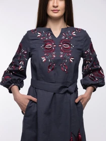 Вышиванки Folk Moda модель fm2865-antracit Фото