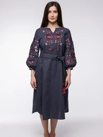 Вышиванки Folk Moda модель fm2865-antracit Фото