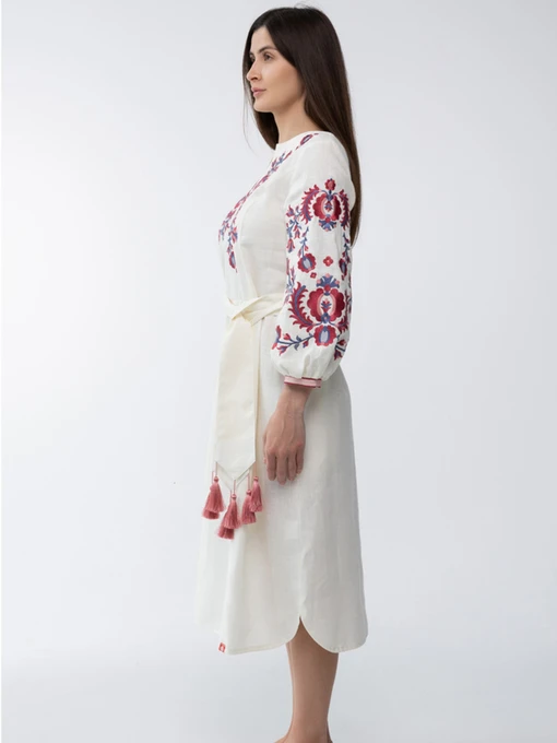 Лляна Жіноча Вишита сукня Folk Moda фото 3
