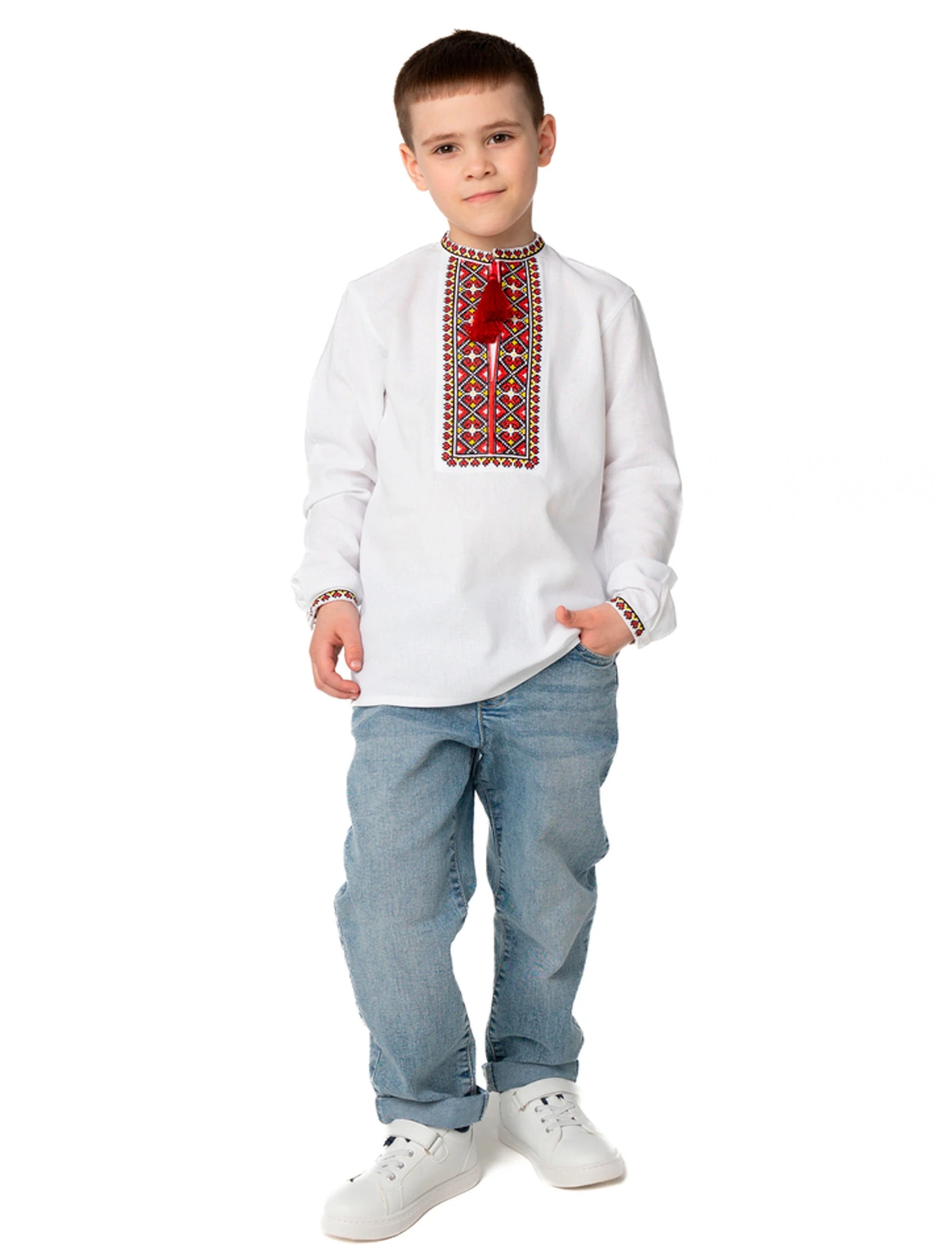 Вышиванки Folk Moda модель fm2871-blij Фото