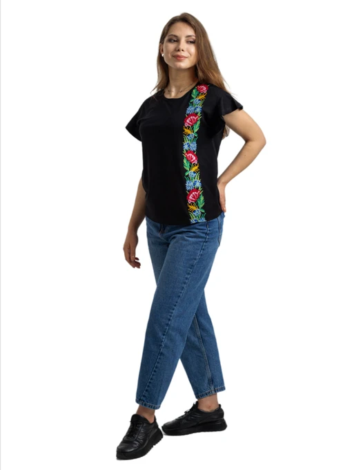 Вишиванки Folk Moda модель fm2863-chornij Фото
