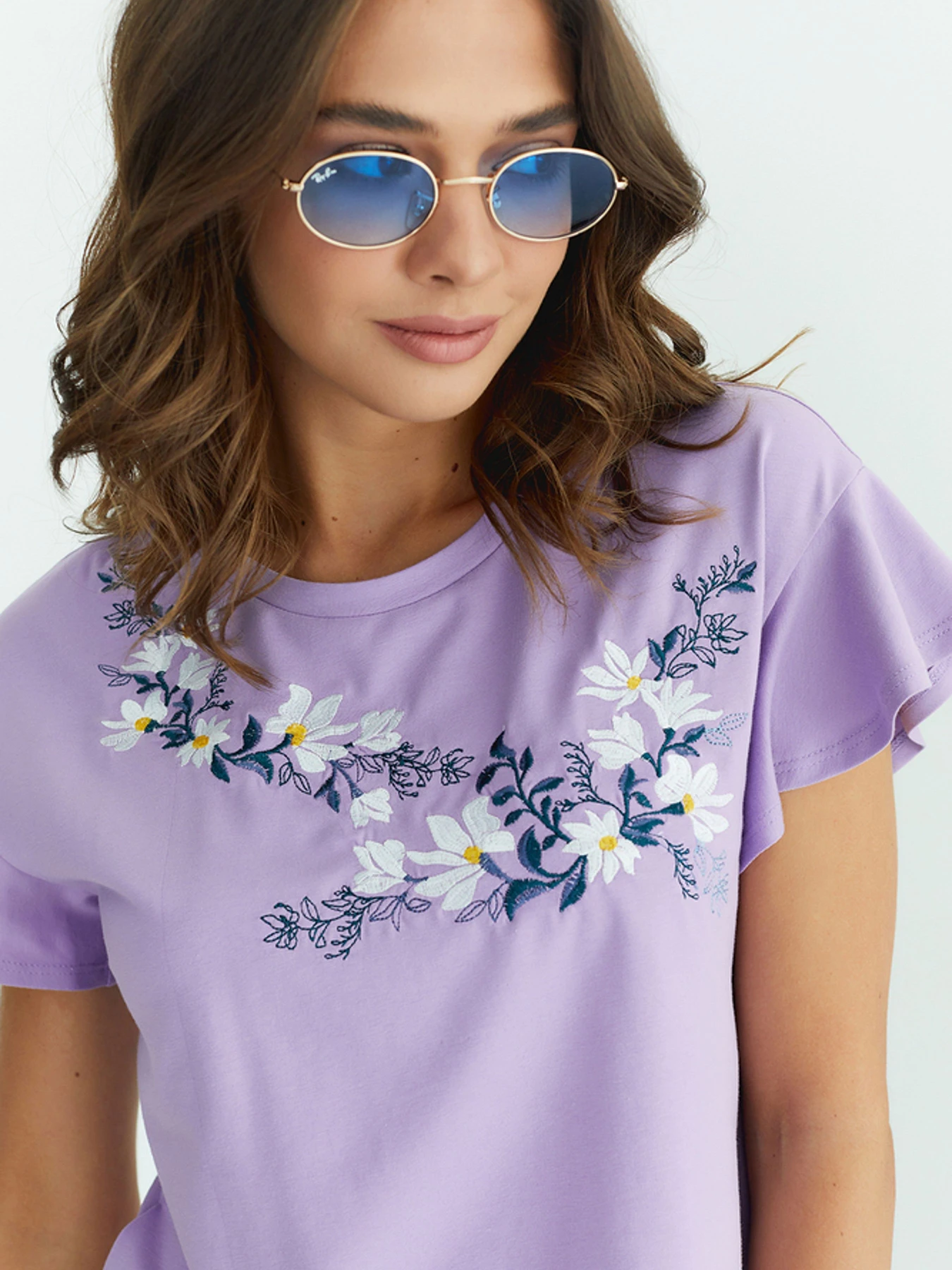 Вышиванки Folk Moda модель fm2853-lavanda Фото
