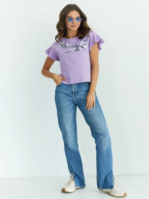 Вышиванки Folk Moda модель fm2853-lavanda Фото