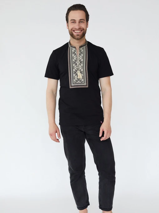 Вишиванки Folk Moda модель fm2823-chornij Фото