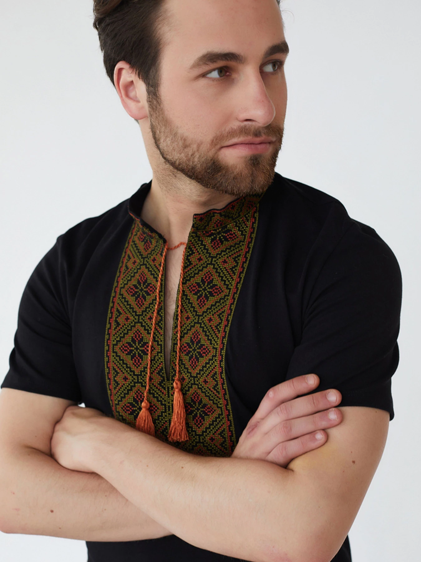 Вышиванки Folk Moda модель fm2826-chornij Фото