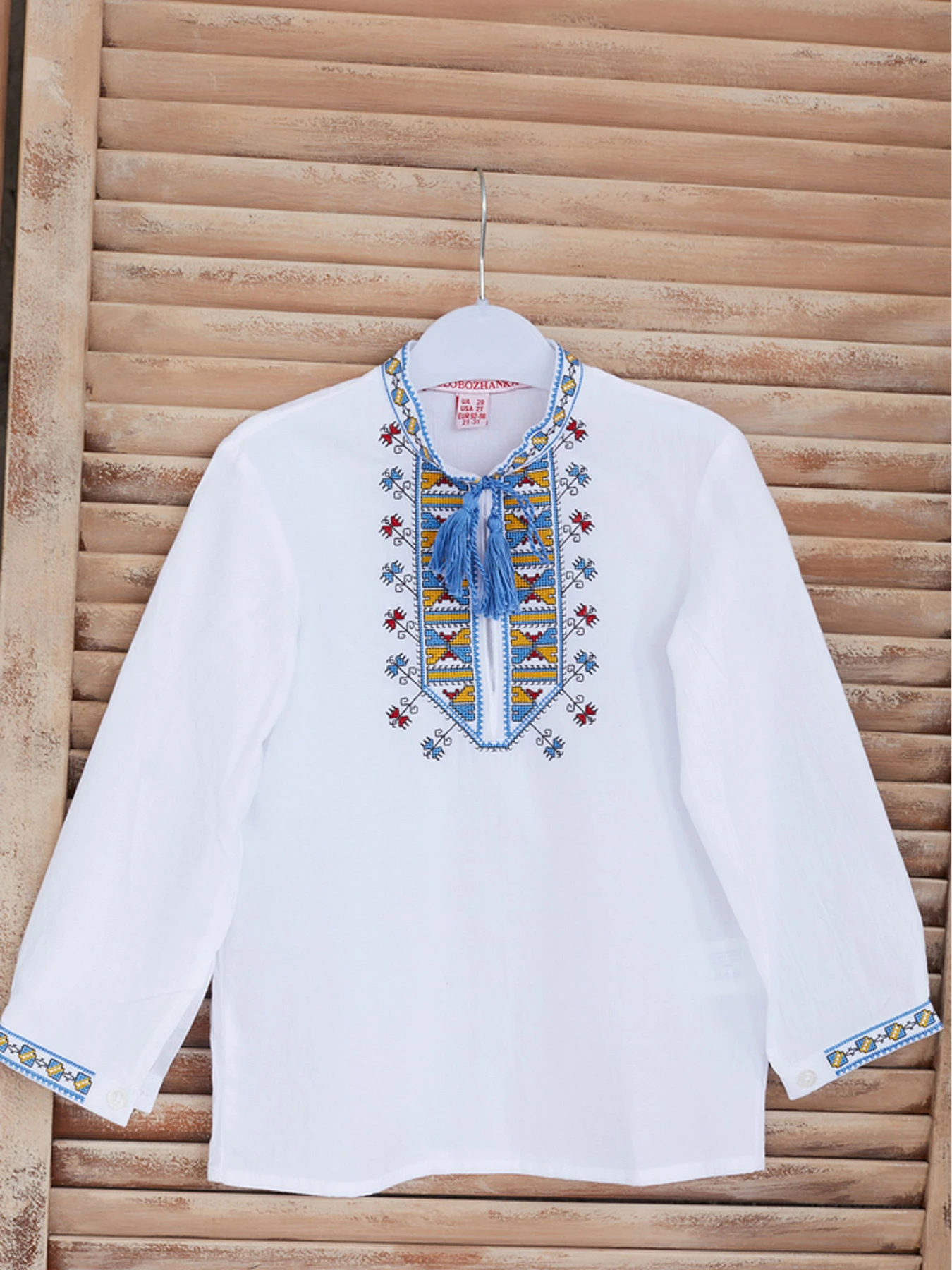 Вышиванки Folk Moda модель fm2828-blij Фото