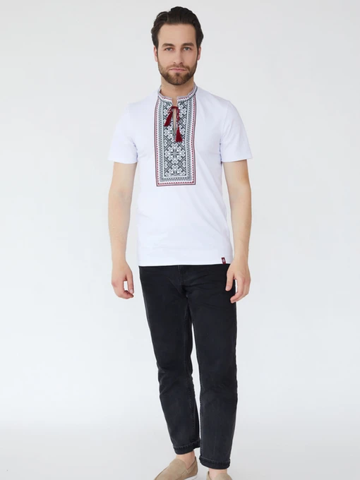 Вишиванки Folk Moda модель fm2830-blij Фото