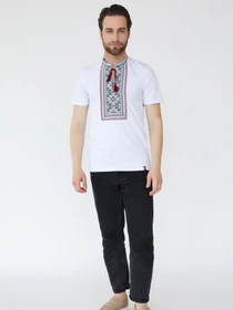 Вишиванки Folk Moda модель fm2830-blij Фото