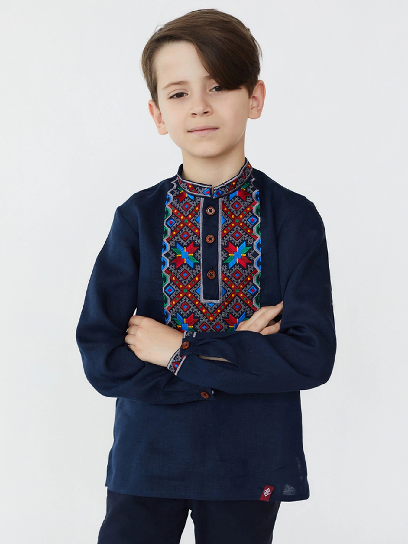 Вышиванки Folk Moda модель fm2819-temno-sinj Фото