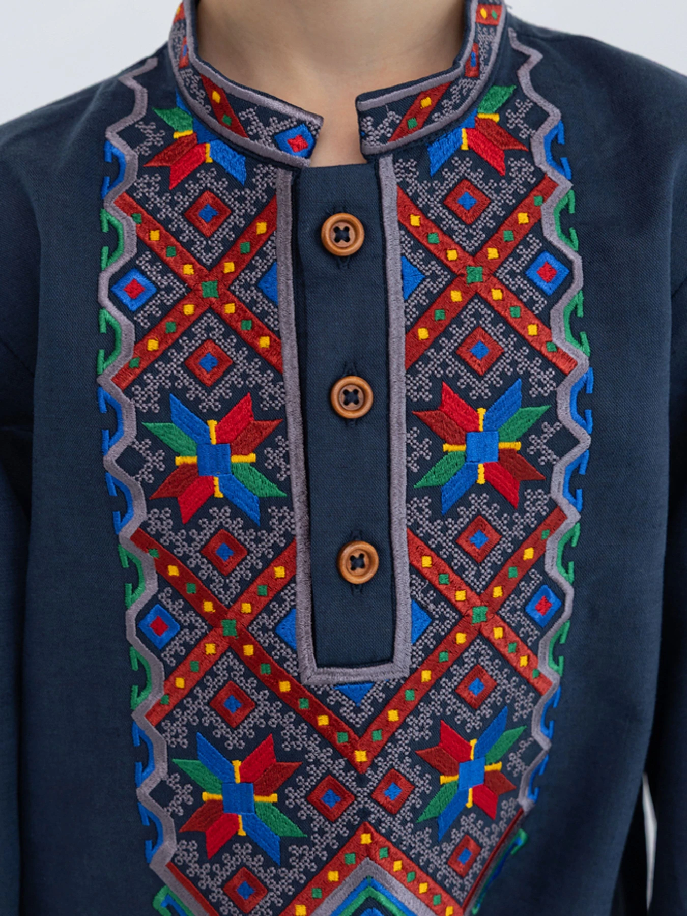 Вышиванки Folk Moda модель fm2819-temno-sinj Фото