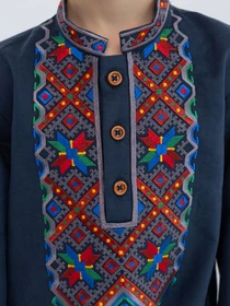Вышиванки Folk Moda модель fm2819-temno-sinj Фото