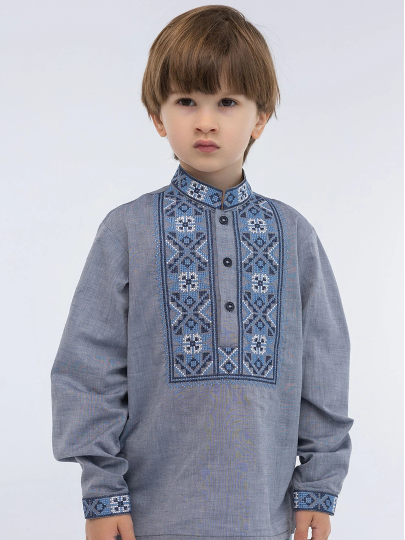 Вышиванки Folk Moda модель fm2800-sinj Фото