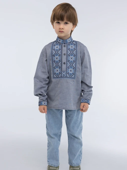 Вышиванки Folk Moda модель fm2800-sinj Фото