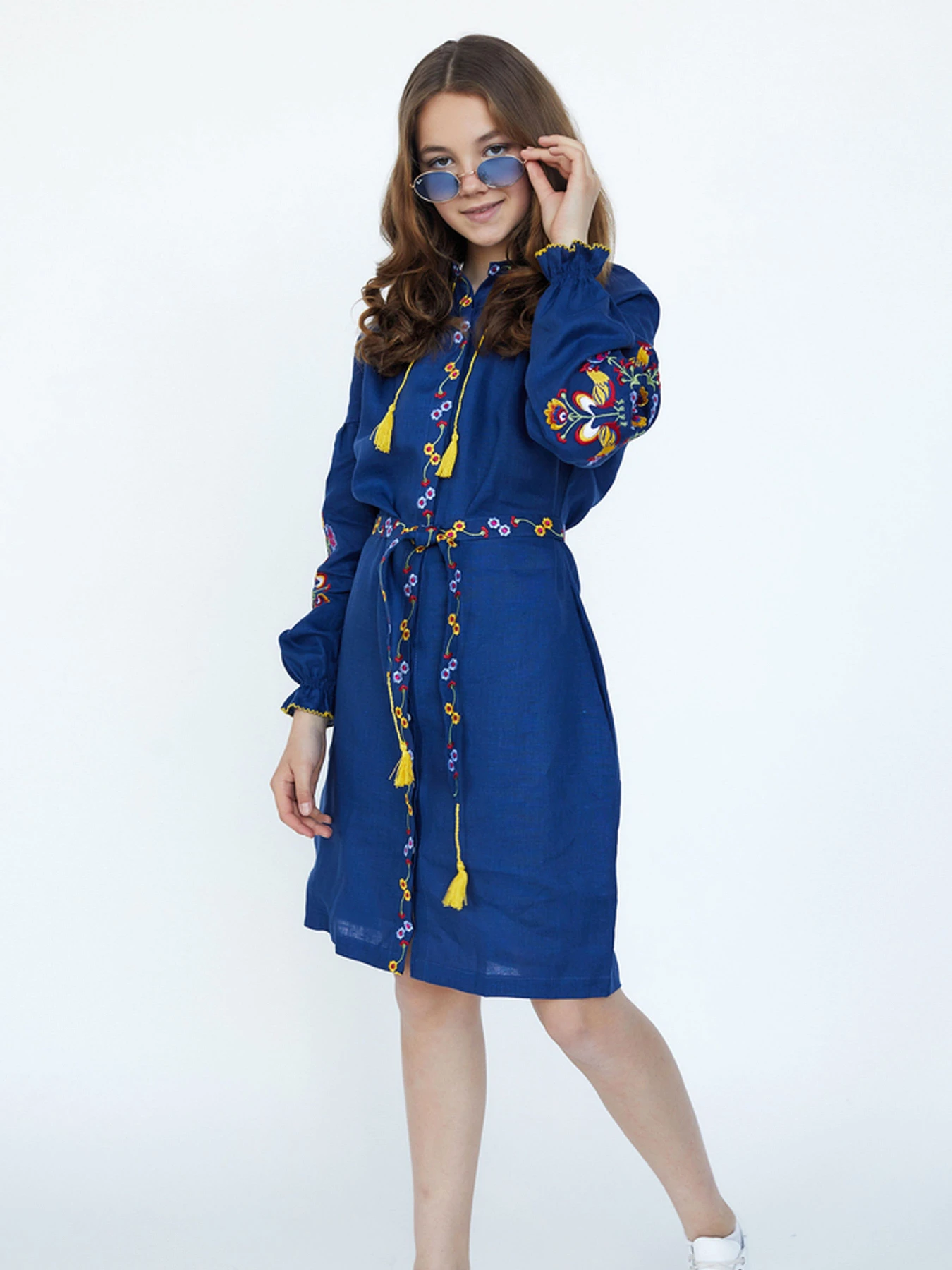 Вышиванки Folk Moda модель fm2718-temno-sinj Фото