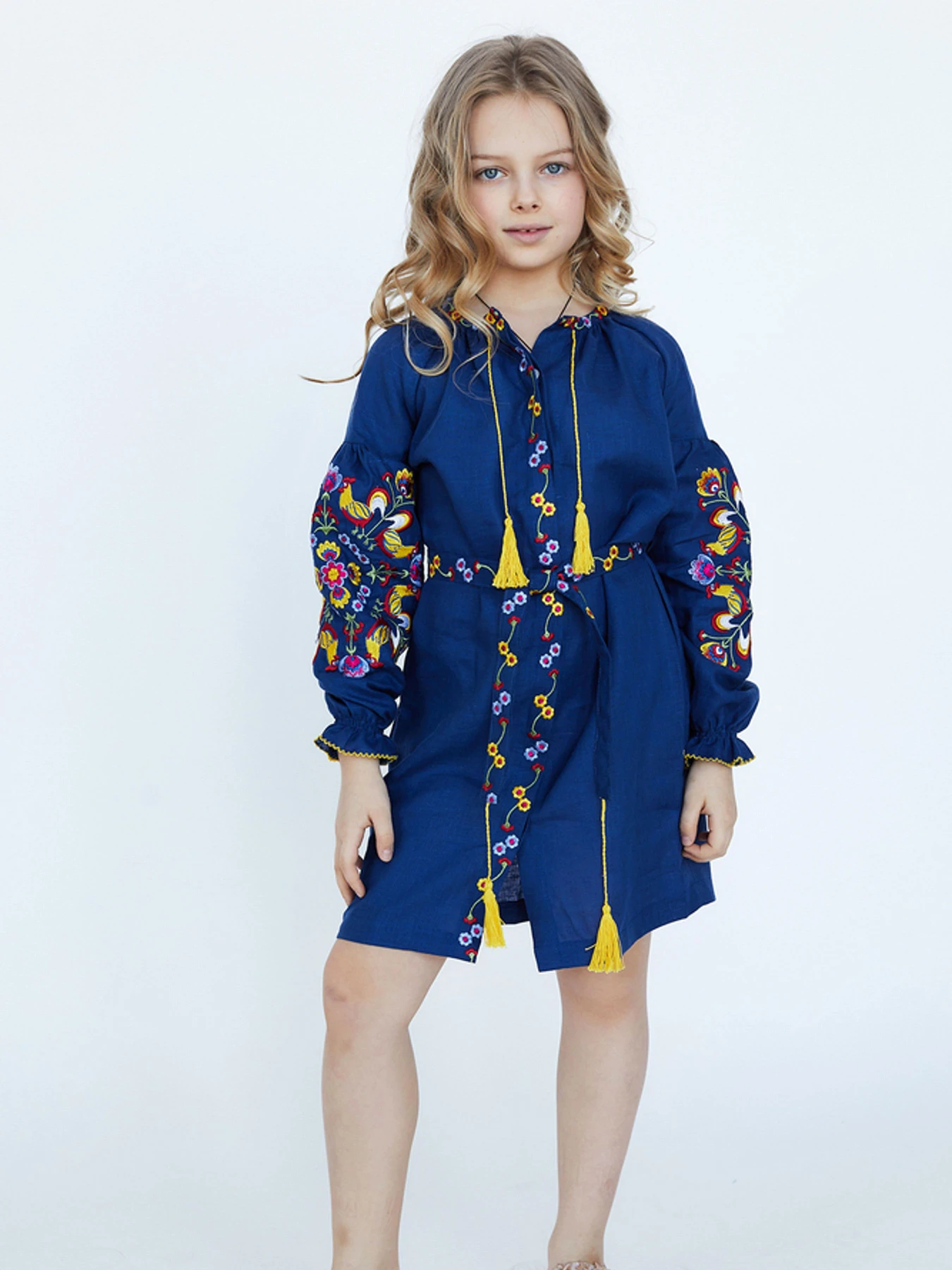 Вышиванки Folk Moda модель fm2718-temno-sinj Фото