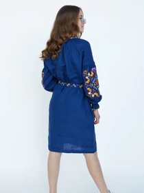 Вышиванки Folk Moda модель fm2718-temno-sinj Фото