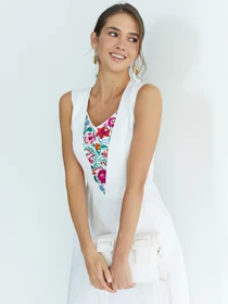 Вышиванки Folk Moda модель fm2719-blij Фото