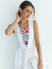 Вышиванки Folk Moda модель fm2719-blij Фото