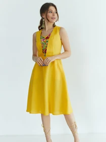 Вышиванки Folk Moda модель fm2721-zhovtij Фото