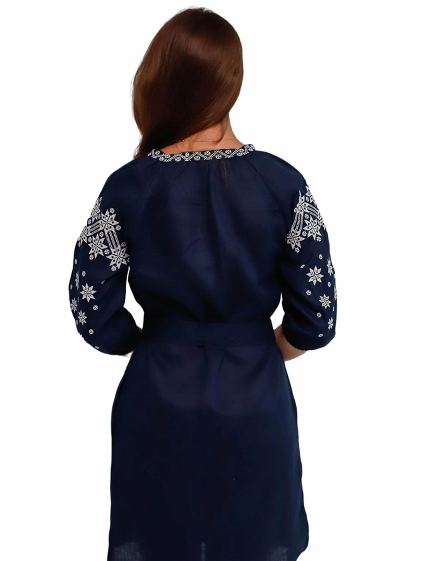 Вышиванки Folk Moda модель fm2586-temno-sinj Вышиванки Folk Moda модель fm2586-temno-sinj Фото