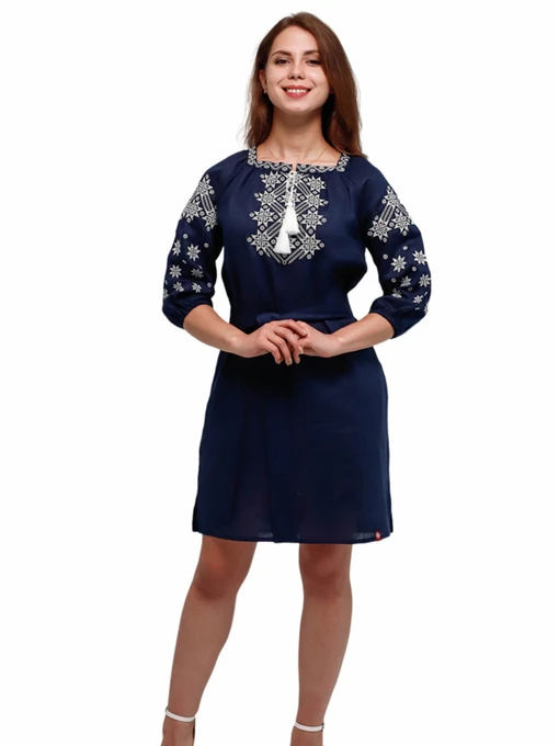 Вышиванки Folk Moda модель fm2586-temno-sinj Фото