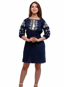 Вышиванки Folk Moda модель fm2586-temno-sinj Фото
