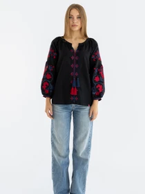 Вышиванки Folk Moda модель fm2703-chornij Фото