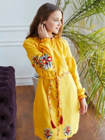 Вышиванки Folk Moda модель fm2548-zhovtij Фото