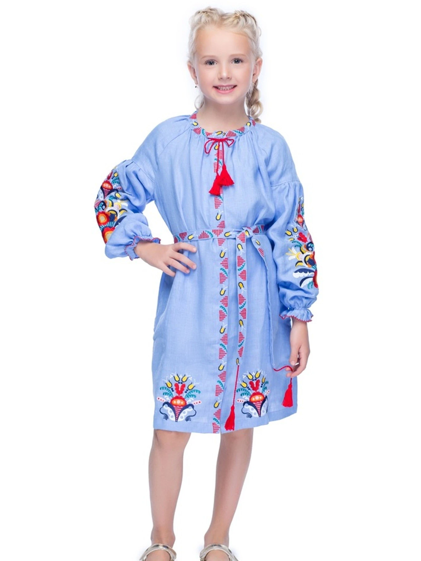Вышиванки Folk Moda модель fm2549-blakitnij Фото