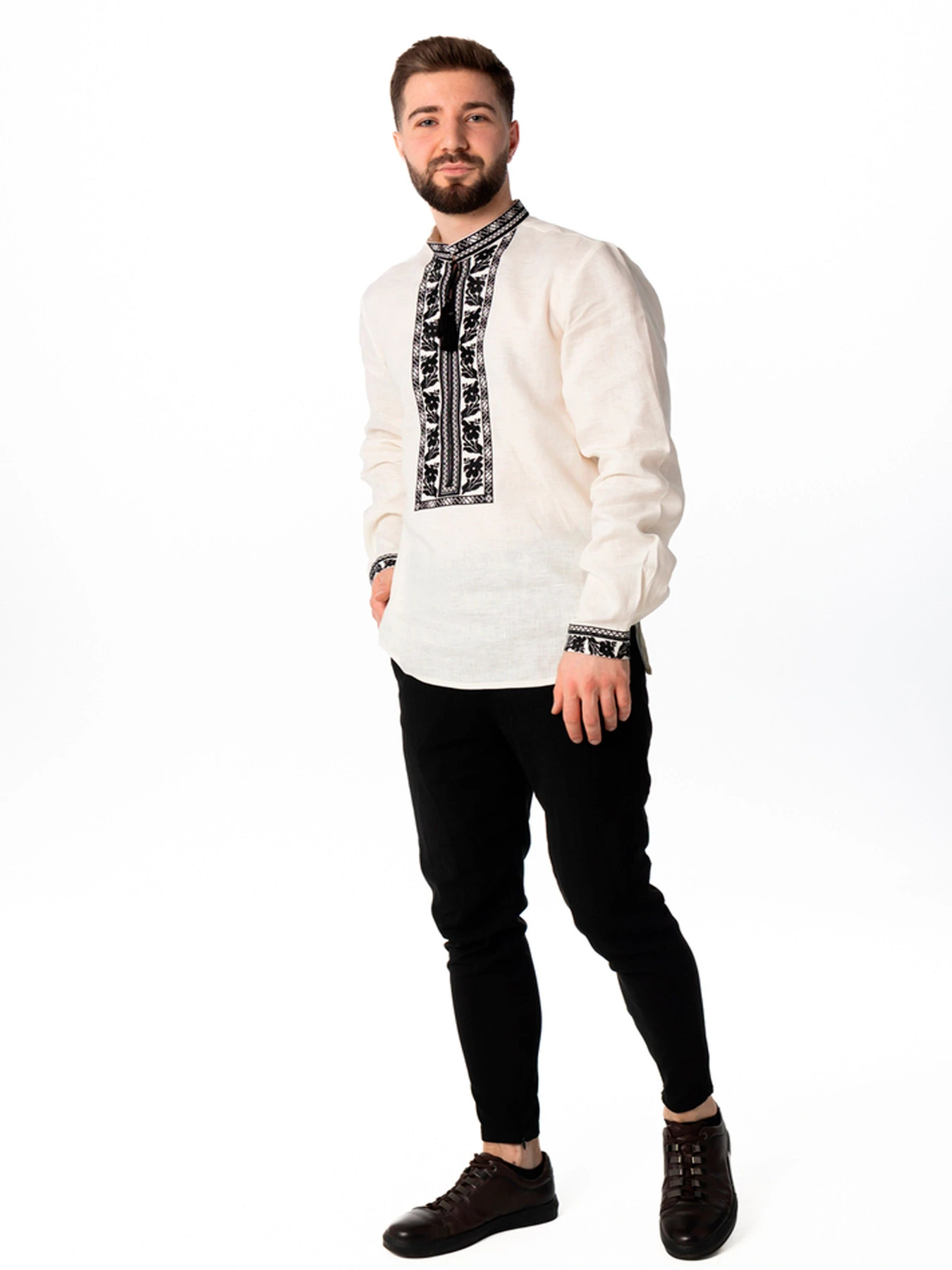 Вишиванки Folk Moda модель fm2158-molochnij Вишиванки Folk Moda модель fm2158-molochnij Фото