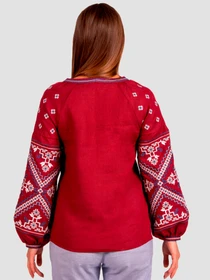 Вышиванки Folk Moda модель fm2139-bordovj Фото