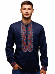 Вышиванки Folk Moda модель fm2160-temno-sinj Фото