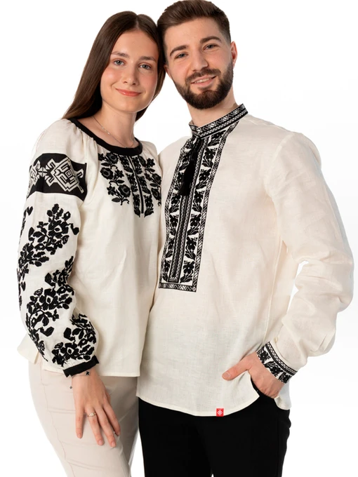 Лляна Жіноча Вишита сорочка Folk Moda фото 2