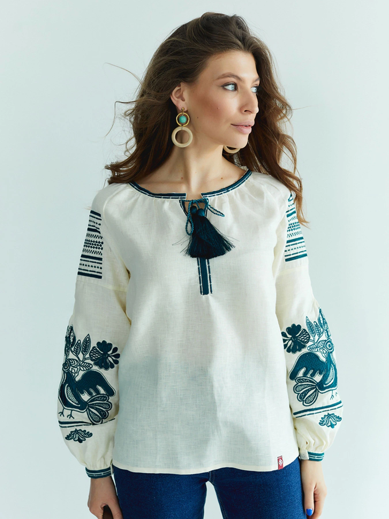 Вышиванки Folk Moda модель fm2145-molochnij Фото